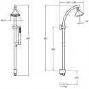 Душевая стойка Jacob Delafon Moxie E8078-CP