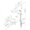 Душевая стойка 220 мм AM.PM Sense F4087514