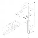 Душевая стойка 220 мм AM.PM X-Joy F40885A94