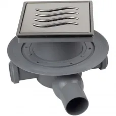 Душевой трап Pestan Confluo Standard Tide Mask 3 13000080 144x144/50 мм, с решеткой, перфорированный, хром