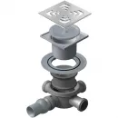 Душевой трап Pestan Confluo Standard Square 3 13000007 144x144/50 мм, с решеткой, перфорированный, хром