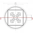 Душевой трап Pestan Confluo Standard Square 3 13000007 144x144/50 мм, с решеткой, перфорированный, хром