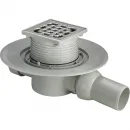 Душевой трап Viega Advantix 557119 100x100/50 мм, с решеткой, перфорированный, хром