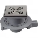 Душевой трап Pestan Confluo Standard Square Mask 2 13000082 144x144/50 мм, с решеткой, перфорированный, хром