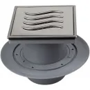 Душевой трап Pestan Confluo Standard Tide Mask Vertical 13000074 144x144/50 мм, с решеткой, перфорированный, хром
