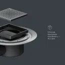 Душевой трап Am.Pm MasterFlow W01BD-P11-010-01BM 99x99/50 мм, с решеткой, перфорированный, черный матовый