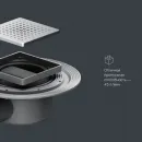 Душевой трап Am.Pm MasterFlow W01BD-P11-010-01SB 99x99/50 мм, с решеткой, перфорированный, матовый хром