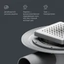 Душевой трап Am.Pm MasterFlow W01BD-P11-010-01SB 99x99/50 мм, с решеткой, перфорированный, матовый хром