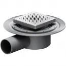 Душевой трап Am.Pm MasterFlow W01BD-P11-010-01SB 99x99/50 мм, с решеткой, перфорированный, матовый хром