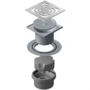 Душевой трап Pestan Confluo Standard Square Vertical 13000019 144x144/50 мм, с решеткой, перфорированный, хром
