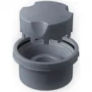 Душевой трап 144x144/50 мм золотой/черный глянец Pestan Confluo Standard Black Glass Gold Vertical 13000166