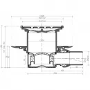 Душевой трап Pestan Confluo Standard Plate 1 13702556 144x144/50 мм, с решеткой, 2 в 1 под плитку, хром/матовый хром