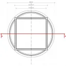 Душевой трап Pestan Confluo Standard Plate 1 13702556 144x144/50 мм, с решеткой, 2 в 1 под плитку, хром/матовый хром