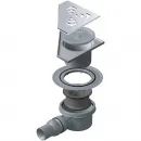 Душевой трап Pestan Confluo Standard Angle 1 13000013 194x194/50 мм, с решеткой, перфорированный, хром