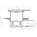 Душевой трап Pestan Confluo Standard Angle 1 13000013 194x194/50 мм, с решеткой, перфорированный, хром