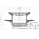 Душевой трап Pestan Confluo Standard Plate 8 13702560 144x144/50 мм, с решеткой, 2 в 1 под плитку, хром/матовый хром