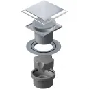 Душевой трап Pestan Confluo Standard Plate Vertical 13702561 144x144/50 мм, с решеткой, 2 в 1 под плитку, хром