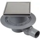 Душевой трап Pestan Confluo Standard Plate 1 13702562 94x94/50 мм, с решеткой, 2 в 1 под плитку, хром/матовый хром