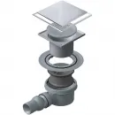 Душевой трап Pestan Confluo Standard Plate 1 13702562 94x94/50 мм, с решеткой, 2 в 1 под плитку, хром/матовый хром