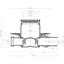 Душевой трап Pestan Confluo Standard Plate 3 13702564 94x94/50 мм, с решеткой, 2 в 1 под плитку, хром