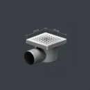 Душевой трап Am.Pm PrimeFlow W02BD-P11-010-01SB 100x100/50 мм, с решеткой, перфорированный, матовый хром