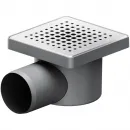 Душевой трап Am.Pm PrimeFlow W02BD-P11-010-01SB 100x100/50 мм, с решеткой, перфорированный, матовый хром