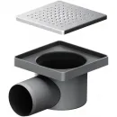 Душевой трап Am.Pm PrimeFlow W02BD-P11-010-01SB 100x100/50 мм, с решеткой, перфорированный, матовый хром