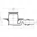 Душевой трап Pestan Confluo Standard Plate 4 13702565 94x94/50 мм, с решеткой, 2 в 1 под плитку, хром/матовый хром