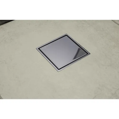 Душевой трап Pestan Confluo Standard Plate 8 13702566 94x94/50 мм, с решеткой, 2 в 1 под плитку, хром/матовый хром