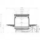 Душевой трап Pestan Confluo Standard Plate 8 13702566 94x94/50 мм, с решеткой, 2 в 1 под плитку, хром/матовый хром