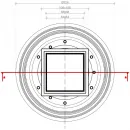 Душевой трап Pestan Confluo Standard Plate Vertical 13702567 94x94/50 мм, с решеткой, 2 в 1 под плитку, хром