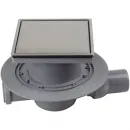 Душевой трап Pestan Confluo Standard Plate 2 13702569 144x144/50 мм, с решеткой, 2 в 1 под плитку, хром