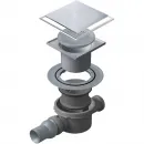 Душевой трап Pestan Confluo Standard Plate 2 13702569 144x144/50 мм, с решеткой, 2 в 1 под плитку, хром