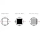 Душевой трап 144x144/50 мм белый глянец/золотой Pestan Confluo Standard White Glass Gold Vertical 13000167
