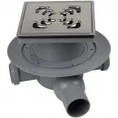 Душевой трап Pestan Confluo Standard Square Mask 3 13000083 144x144/50 мм, с решеткой, перфорированный, хром