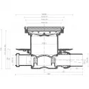 Душевой трап 144x144/50 мм золотой/черный глянец Pestan Confluo Standard Black Glass Gold 2 13000153