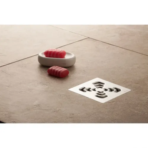 Душевой трап Pestan Confluo Standard Square 4 13000008 144x144/50 мм, с решеткой, перфорированный, хром