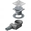 Душевой трап Pestan Confluo Standard Square 4 13000008 144x144/50 мм, с решеткой, перфорированный, хром