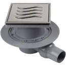 Душевой трап Pestan Confluo Standard Tide Mask 1 13000070 144x144/50 мм, с решеткой, перфорированный, хром
