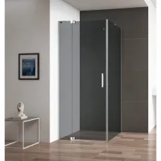 Душевой уголок 100-110x99,5 см Cezares SLIDER-AH-1-100-100/110-GRIGIO-Cr графитовое