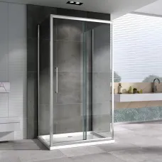 Душевой уголок 150x75 см Abber Schwarzer Diamant AG30150H-S75-S75 прозрачное