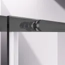 Душевой уголок Vincea Slim-N VSR-4SN9012CLGM 120x89 см, профиль вороненая сталь, стекло прозрачное