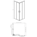 Душевой уголок 100x100 см Aquatek AQ ARI KV 10020CH прозрачное