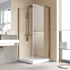 Душевой уголок Vegas Glass EP-Fis LUX 90*120 05 crystalvision R 90x120 см R, профиль бронза, стекло прозрачное