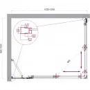 Душевой уголок BelBagno Luce LUCE-AH-21-125/100-C-Cr 125x100 см, профиль хром, стекло прозрачное