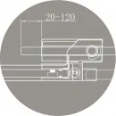 Душевой уголок 100-110x89,5 см Cezares SLIDER-AH-1-90-100/110-C-CR прозрачное