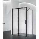 Душевой уголок 140x90 см BelBagno ACQUA-AH-1-140/90-C-NERO прозрачное