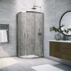 Душевой уголок Vegas Glass ZS-F TUR NOVO 120*90 08 07 120x90 см, профиль хром, стекло графитовое