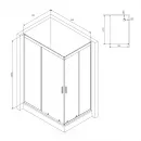 Душевой уголок без поддона 120x80 см Am.Pm Gem W90G-404-120280-MT прозрачное