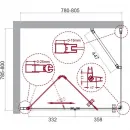 Душевой уголок 80x80 см BelBagno Albano ALBANO-AS-1-80-C-Cr прозрачное